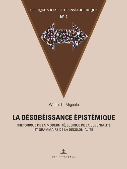 Cover image for La désobéissance épistémique